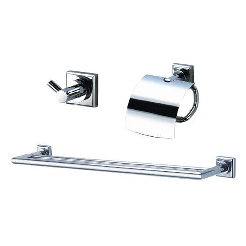 Chrome Racks & Holders 3-pc Set - SaniQUO | The Concept Store For Your Bathroom
