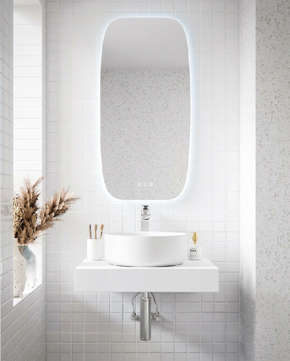 HERA Flow LED mirror, frameless