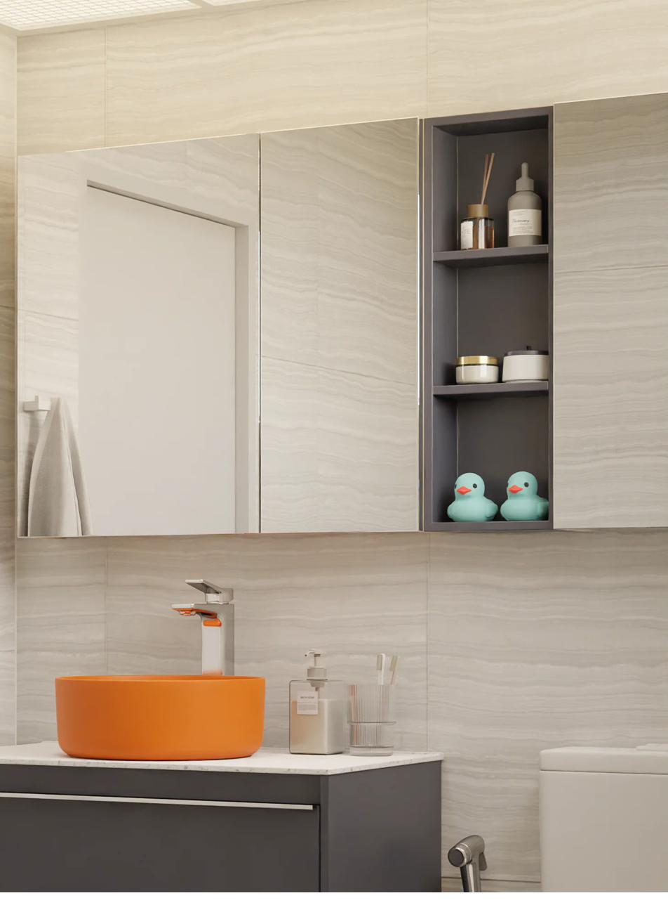 HERA Milk Tea Grey vanity cabinet