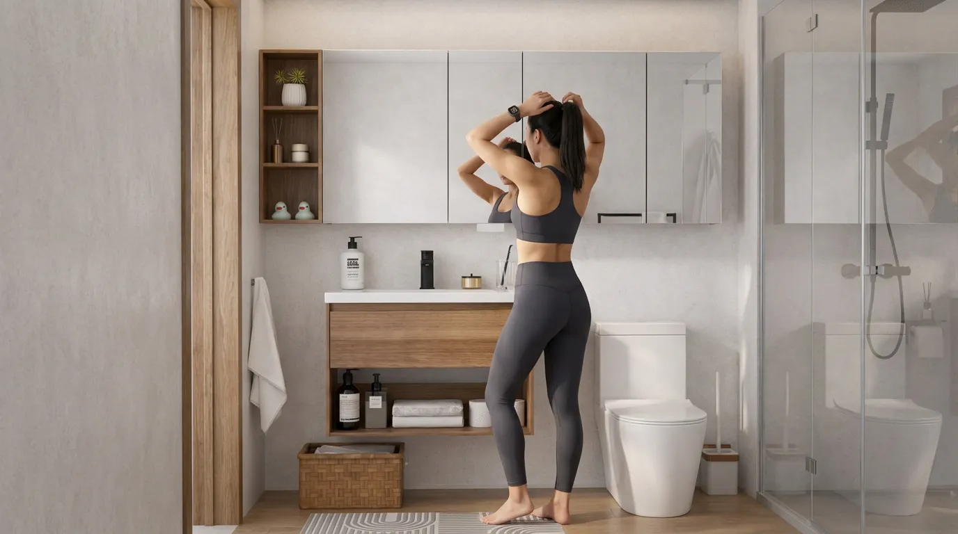 Doing a fit-check before installing a bathtub in a Singapore HDB
